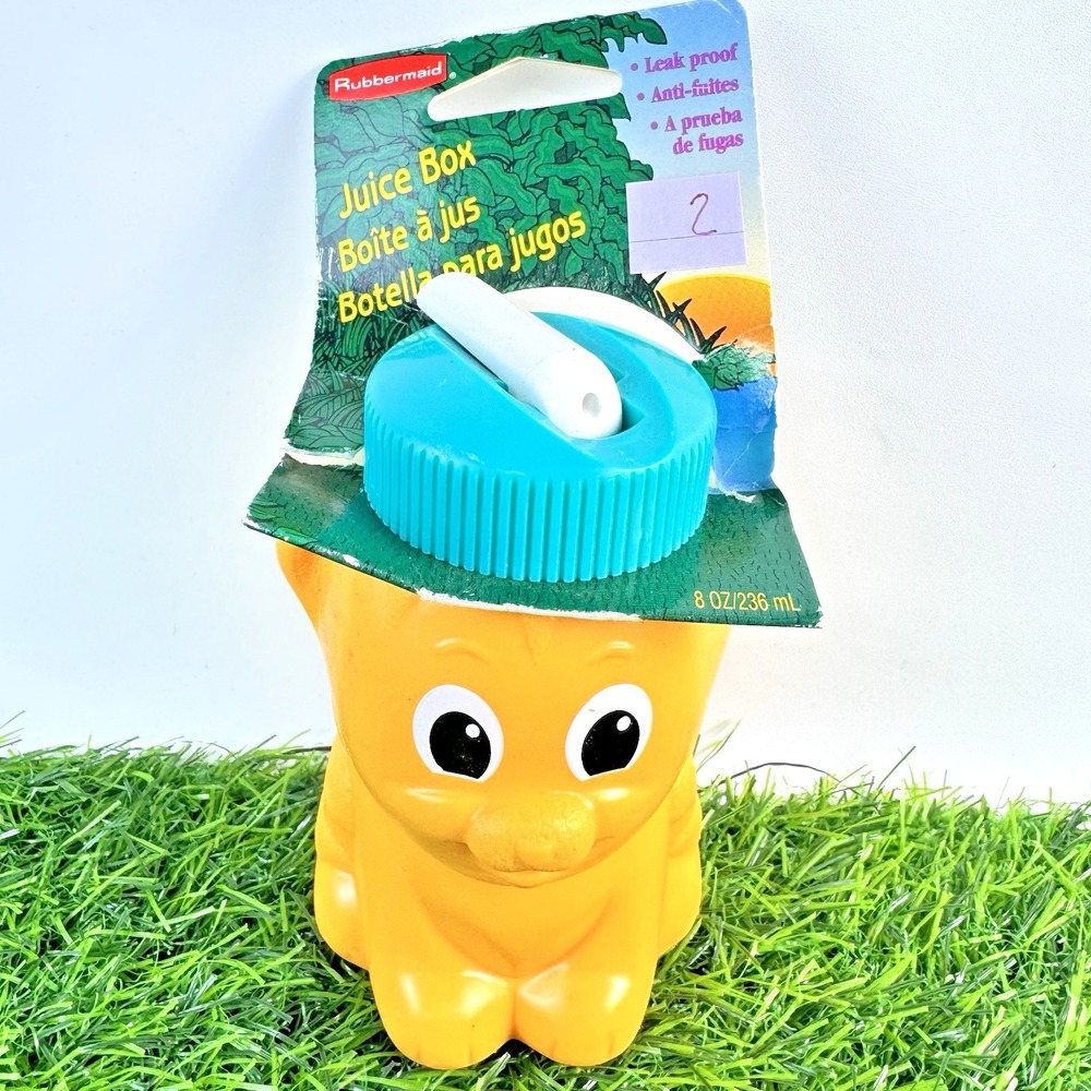 Vintage 1994 Rubbermaid Trainer Sippy Cup Tiger 8oz NEW Made in USA NOS